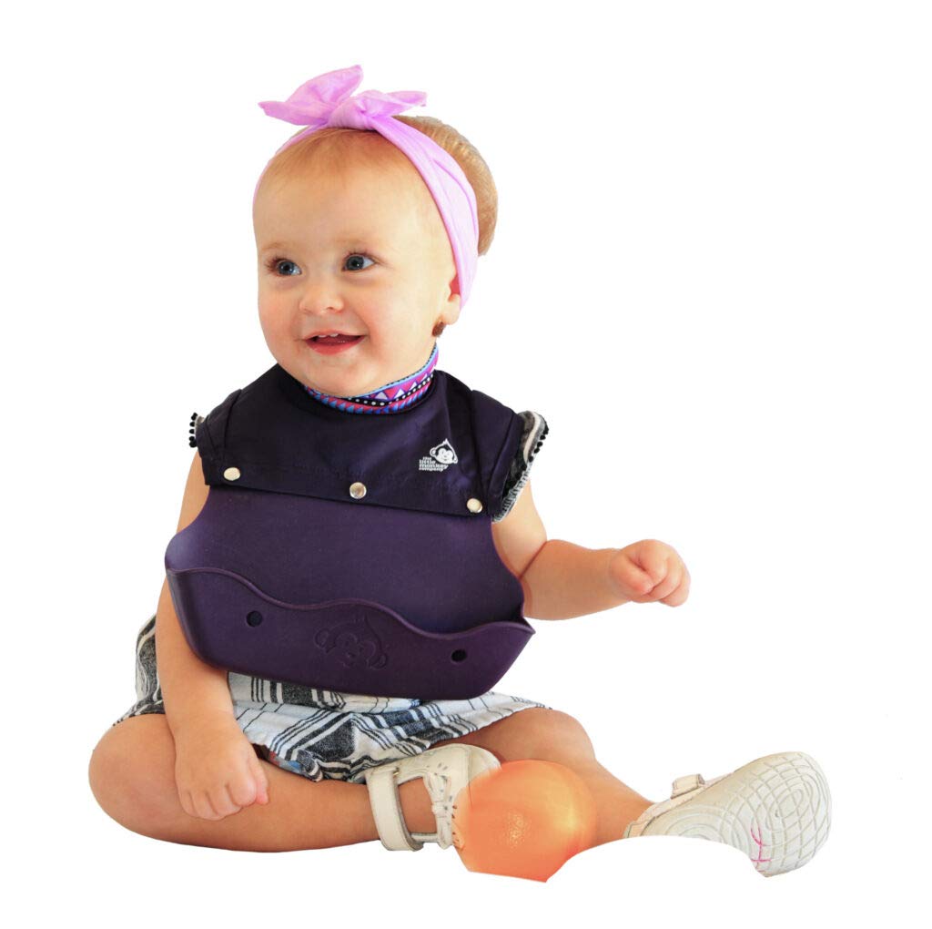 251026152457853_1 Only High Neck Baby Bib Made from Premium Food-Grade Silicone - Waterproof Design Keeps Your Little One Dry and Clean Protecting Their Clothes from Spills and Stains. - Image 1
